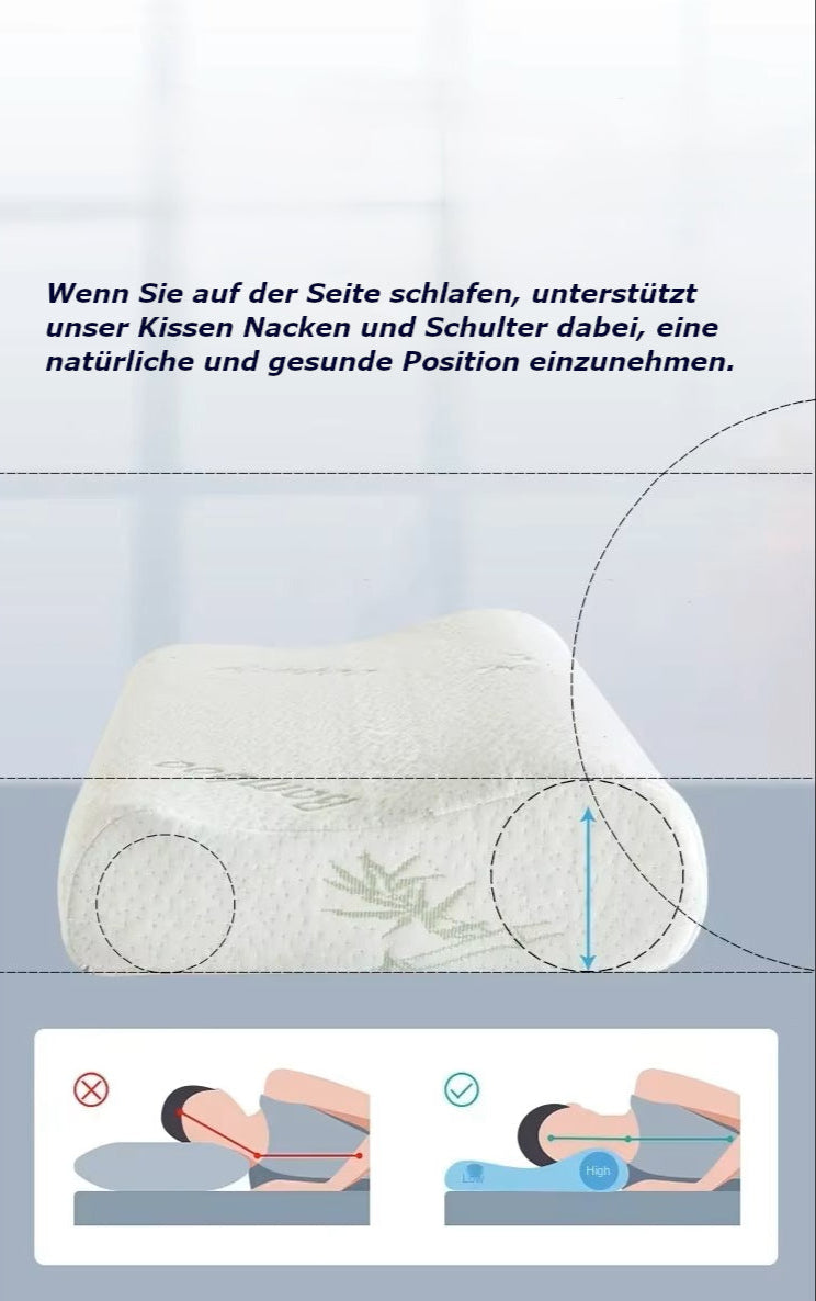 Ergonomisches Schlafkissen mit Memory-Schaum