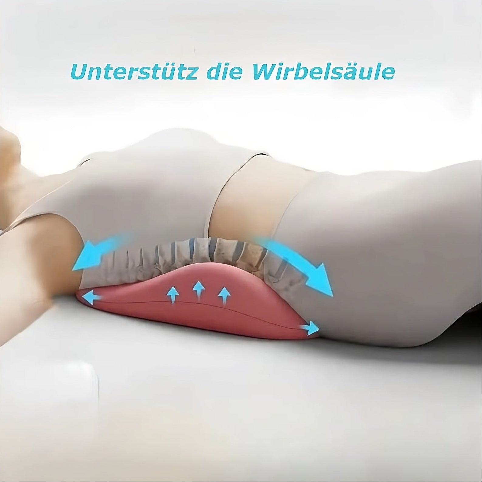 Ergonomisches Hüftkissen aus Memory-Schaum - auch für den Nacken erhältlich